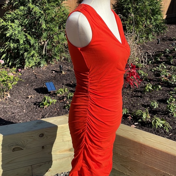 Boden Crossover Ruched Dress - Picture 5 of 11